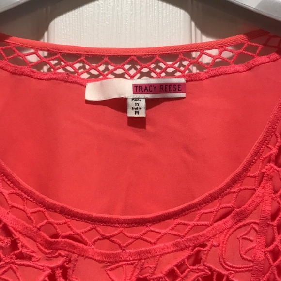 BNWOT TRACY REESE SILK TOP WITH CUT OUT DESIGN MED - Picture 2 of 8